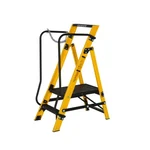 Youngman FRP fiberglass 1 Step (0.42 m) Industrial Ladder with Safety Wire (1 Step + Platform)